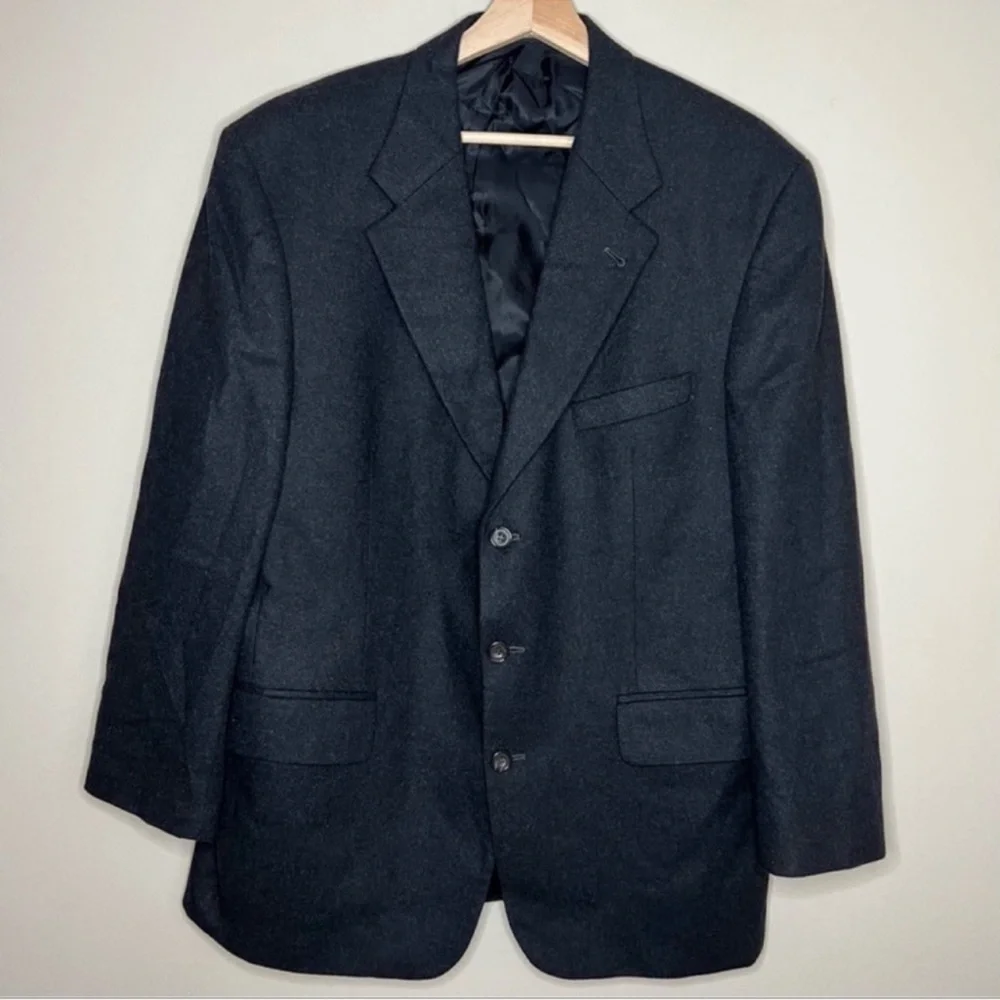 Oscar de la Renta Wool/Cashmere Blend Blazer 44R